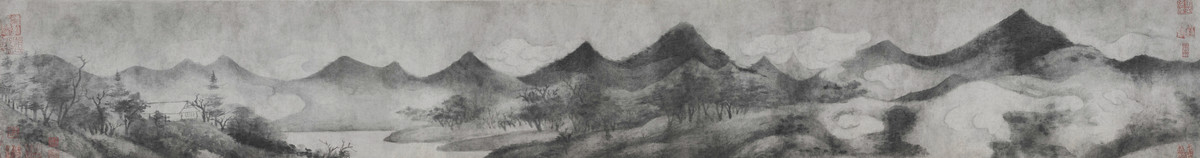 潇湘奇观图    宋  米友仁  卷  纸本 墨笔  19.8×289cm  北京故宫博物院藏